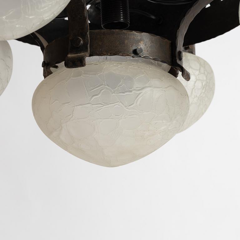 Arvid Böhlmarks Lampfabrik, a ceiling lamp model "5345", Stockholm, 1910s.