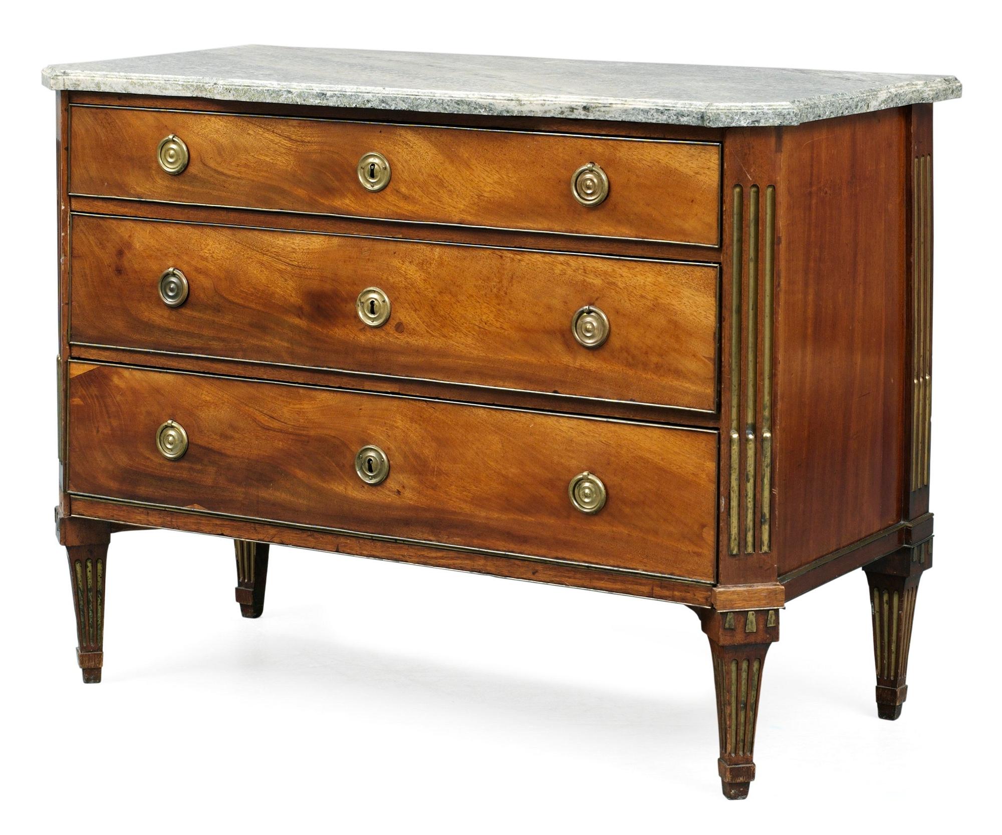 BYRÅ, av Anders Lundelius (mästare i Stockholm 1778-1823). Sengustaviansk.