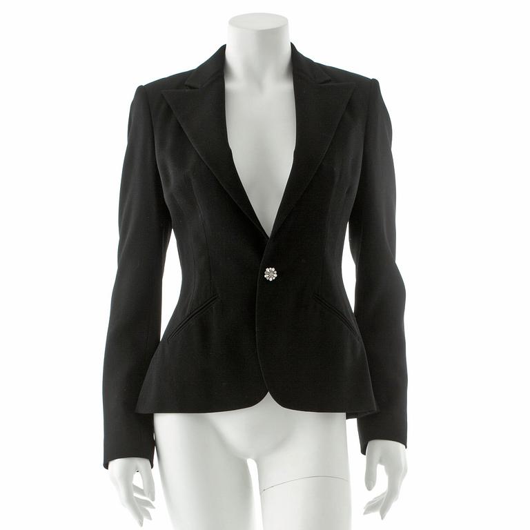 RALPH LAUREN, a black wool jacket.