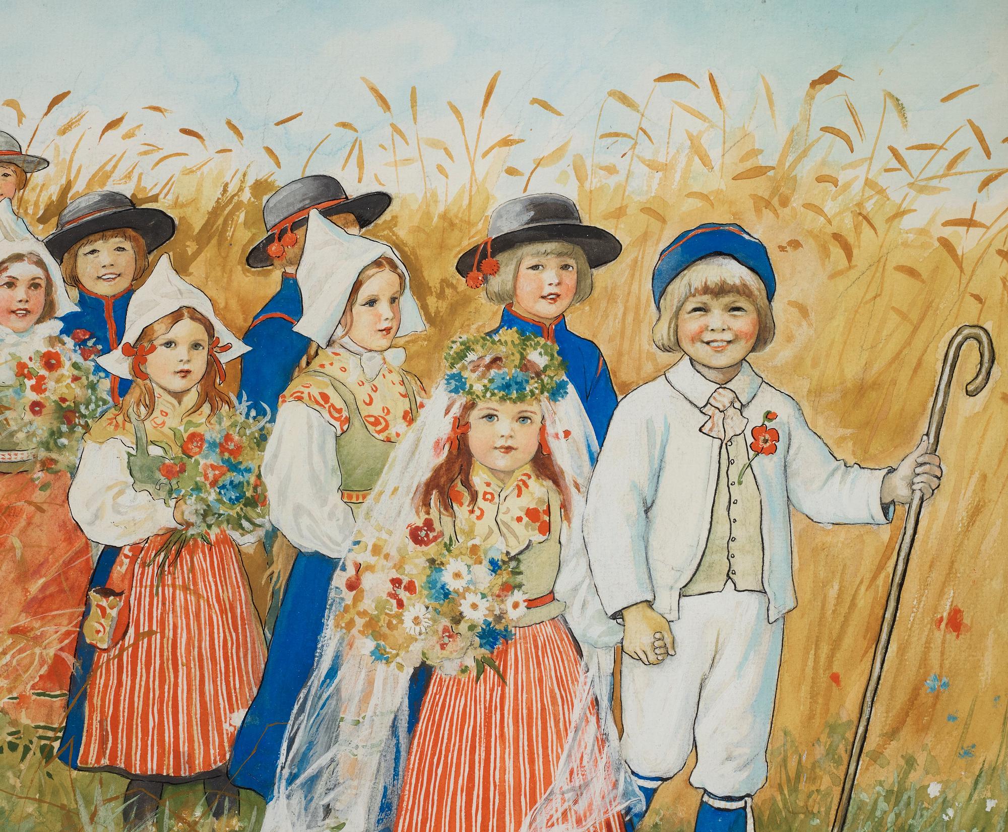 Jenny Nyström, "Sommarbröllop i Dalom" (Summer wedding in Dalom).