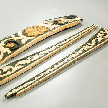 19th century ship ornament in three pieces.