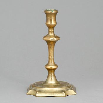 LJUSSTAKE, mässing, barock, 1700-talets mitt.