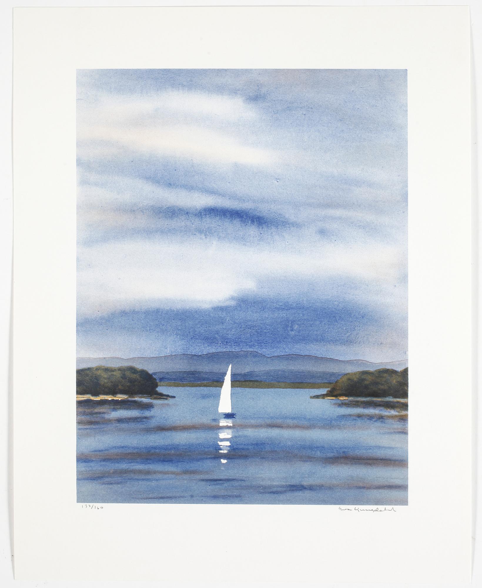 EVA LJUNGDAHL, färglitografi, signerad, numrerad 137/160.