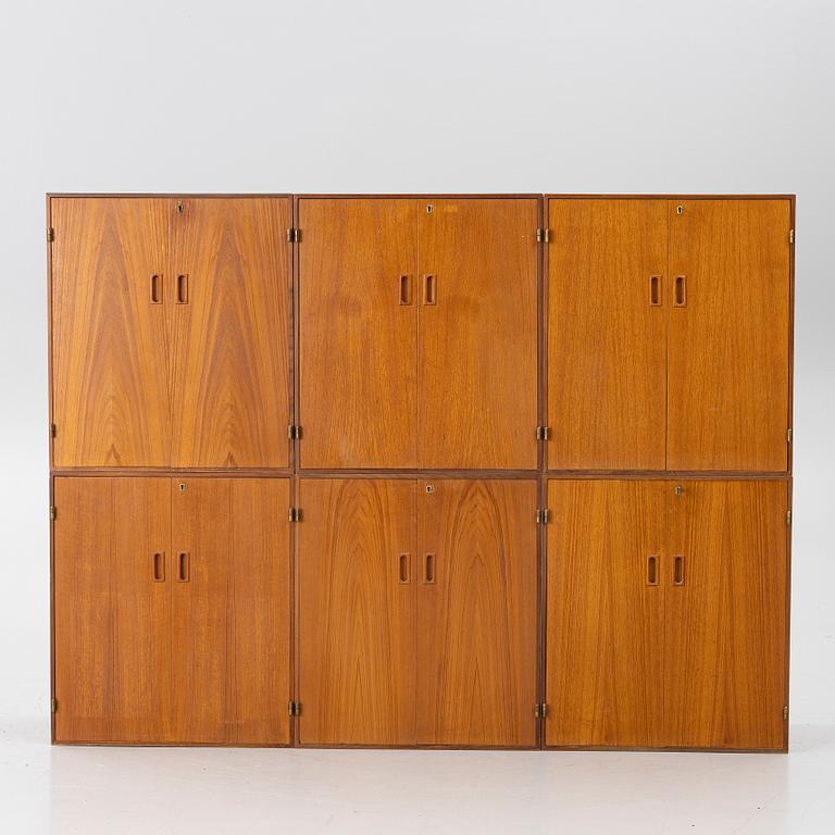 Cabinet, 6 sections, 1950s–60s.