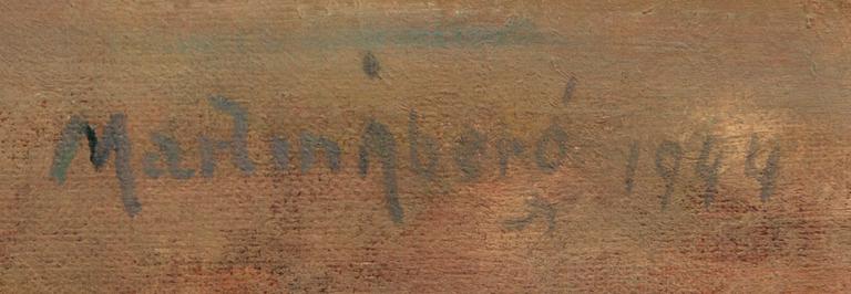 Martin Åberg, oil on canvas, signed, dated 1944.