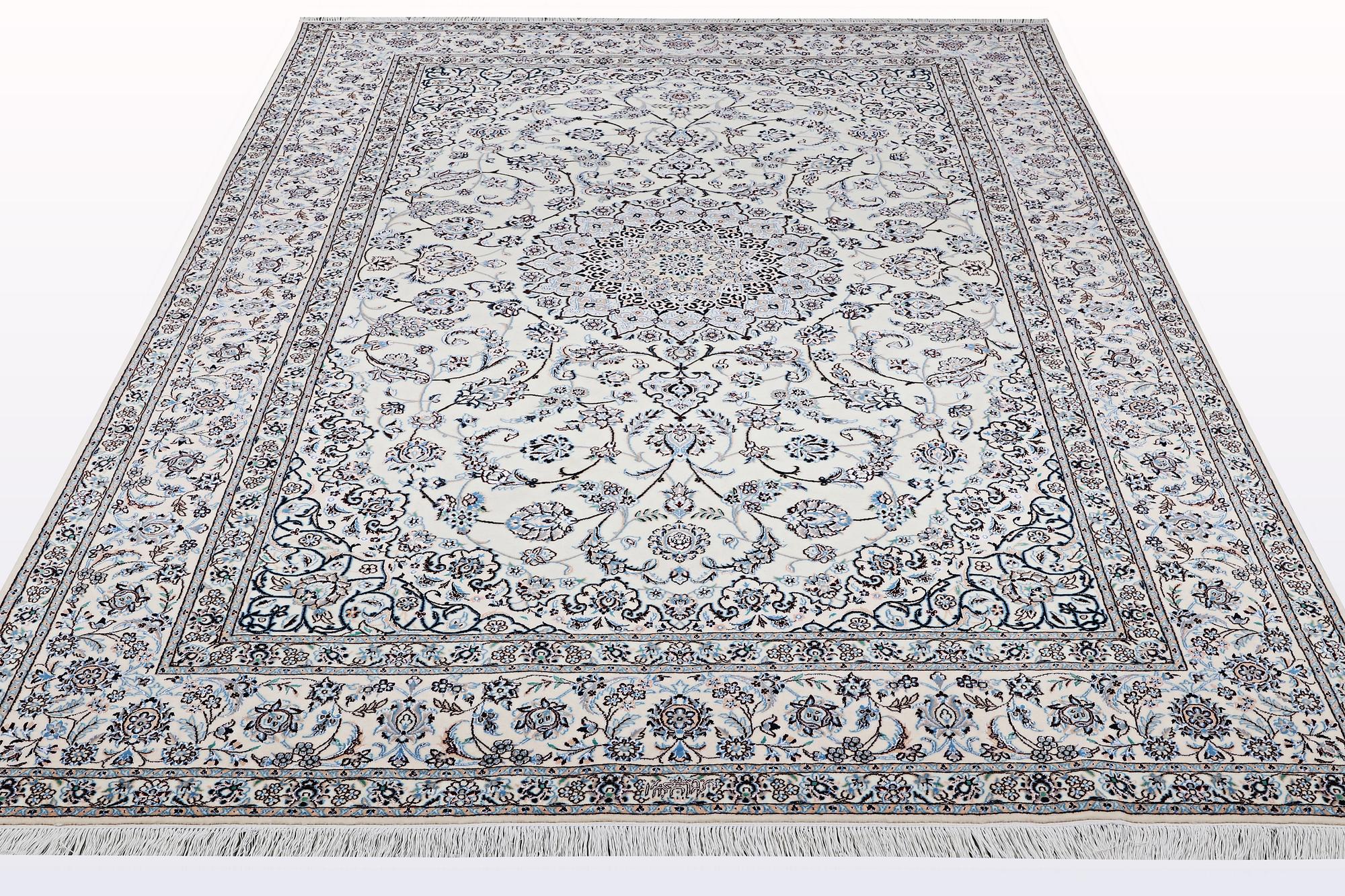 A carpet, Nain, part silk , so called 6 LAA, ca 316 x 207 cm.