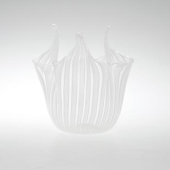 NÄSDUKSSKÅL, glas, "Fazzoletto", Fulvio Bianconi och Paolo Venini, Venini, Murano, Italien, 1900-talets andra hälft.