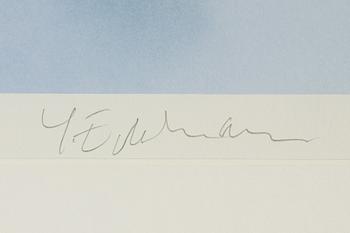 Yrjö Edelmann, lithograph in colours, 2001, signed 122/375.