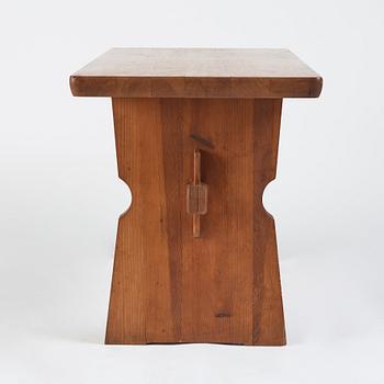 Axel Einar Hjorth, a stained pine 'Värmdö' table, Nordiska Kompaniet, Sweden 1930s.