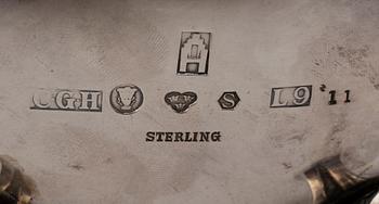 CG HALLBERG and GAB, two silver coffee service parts, Stockholm, 1961-62.