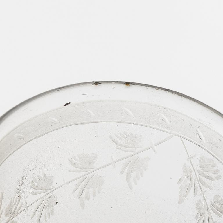 A group of 16 glasses (8+4+4), 19th century.