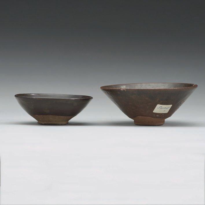 Two brown glazed bowls, Song dynasty (960-1279).