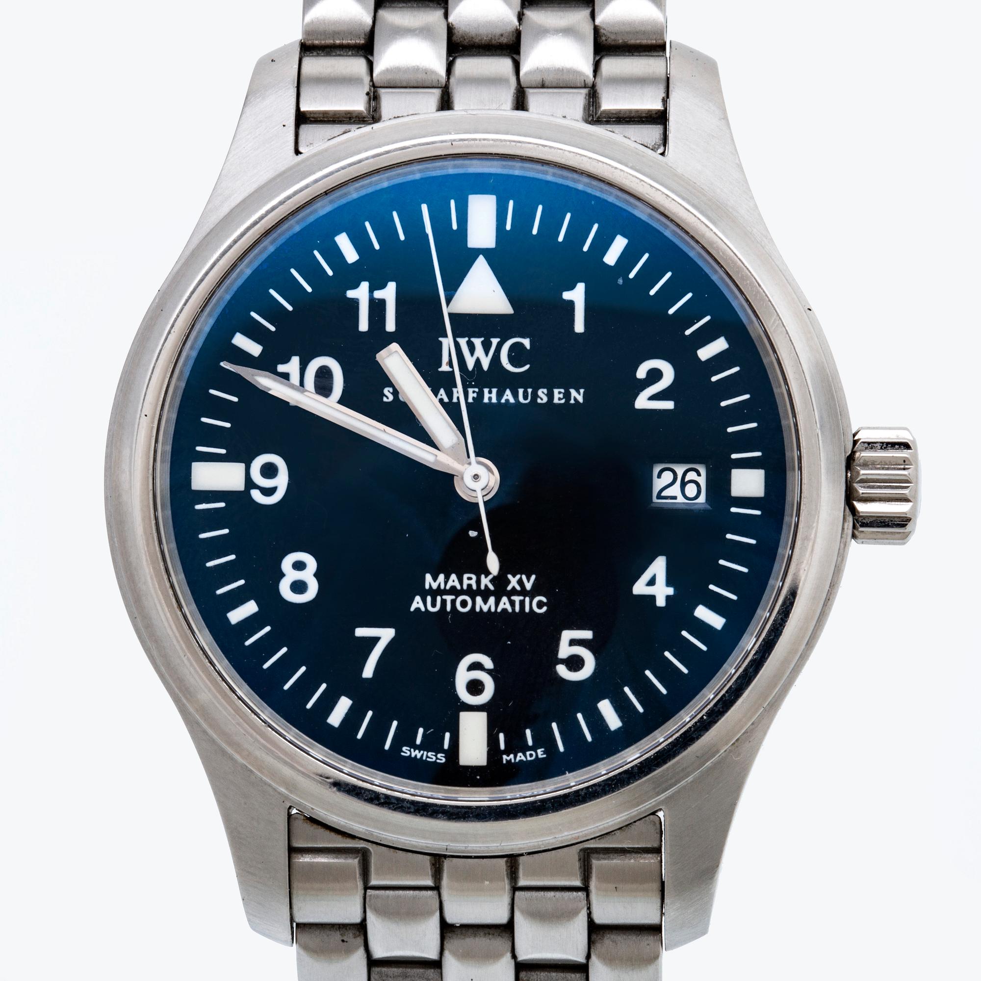 IWC, Pilot Mark XV, wristwatch, 38 mm.