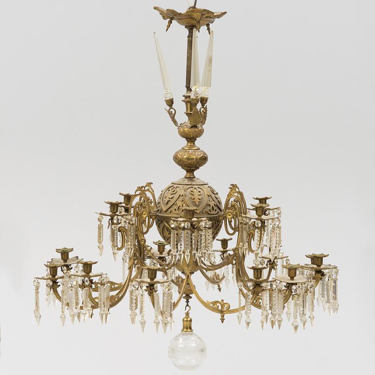 A chandelier from around the year 1900.