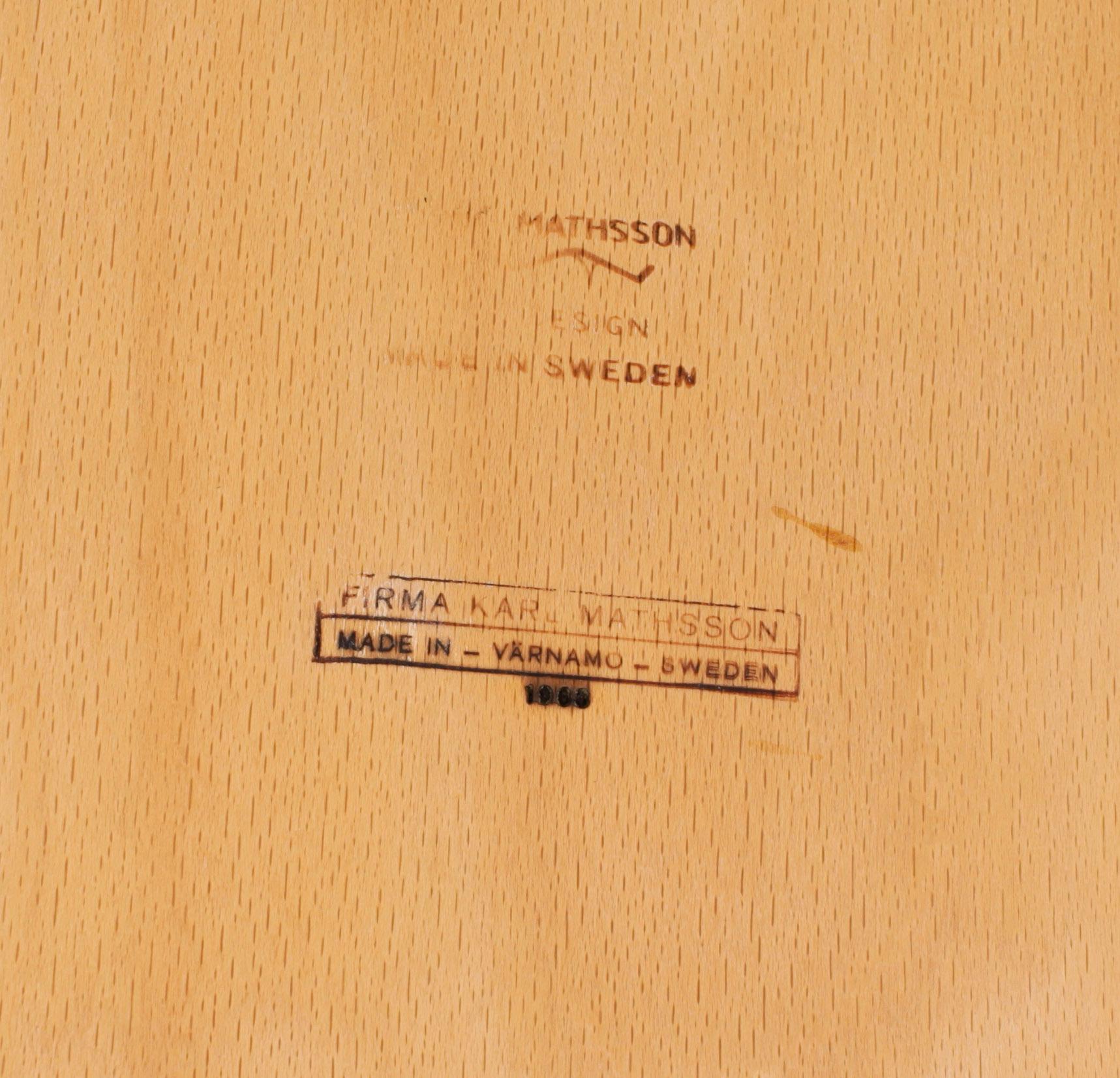MATBORD, Bruno Mathsson, firma Karl Mathsson, Värnamo 1968.