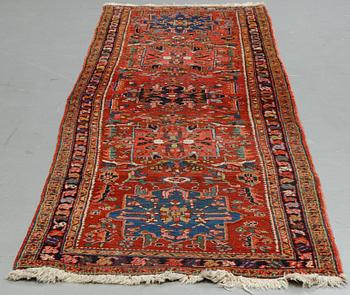 A runner, semi-antique North west persian, ca 362 x 105 cm.