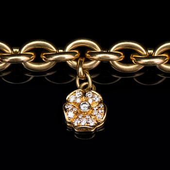 ARMBAND, CHOPARD, 18K guld, briljantslipade diamanter.