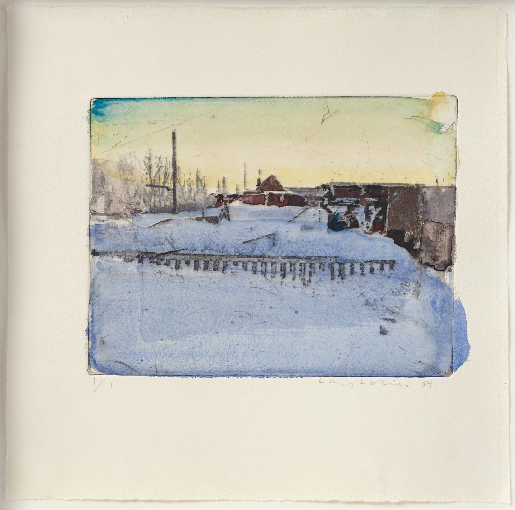 Lars Lerin, Snow.