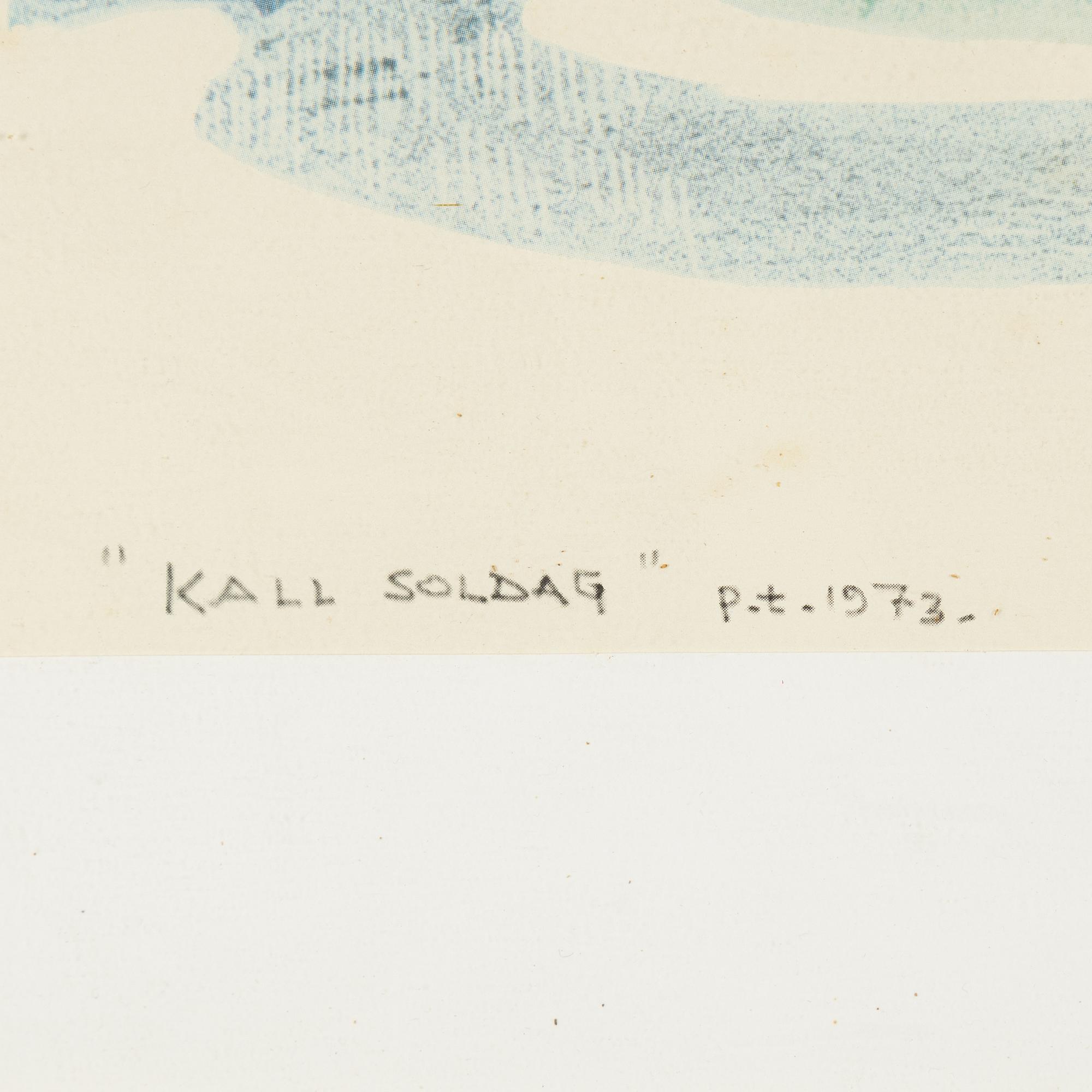 Roland Svensson, litograph in colours, signed, dated 1973.