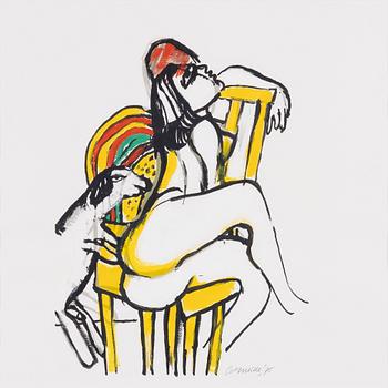 Beverloo Corneille, Lady and dog.