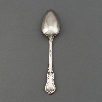 A Swedish 19th century silver serving-soon, mark of Christian Hammer, Stockholm 1850.