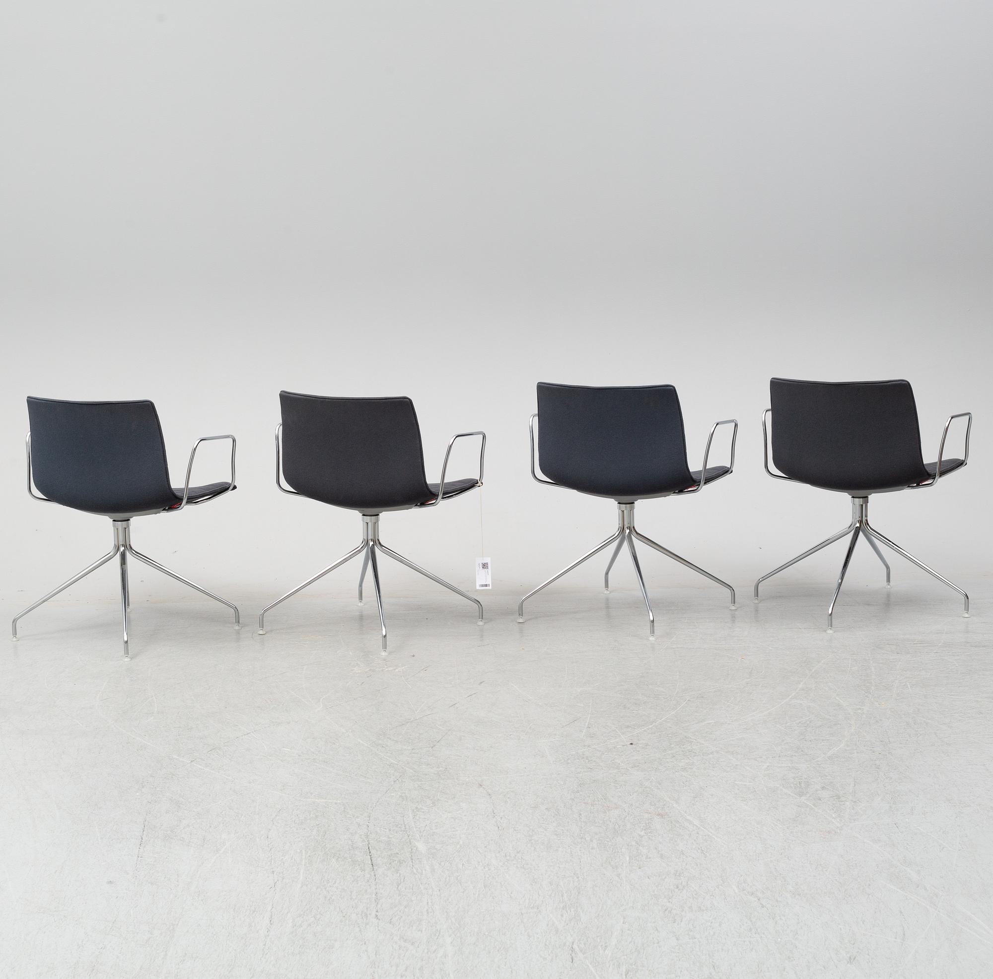 LIEVORE ALTHERR MOLINA, four 'Catifa' chairs, Arper.