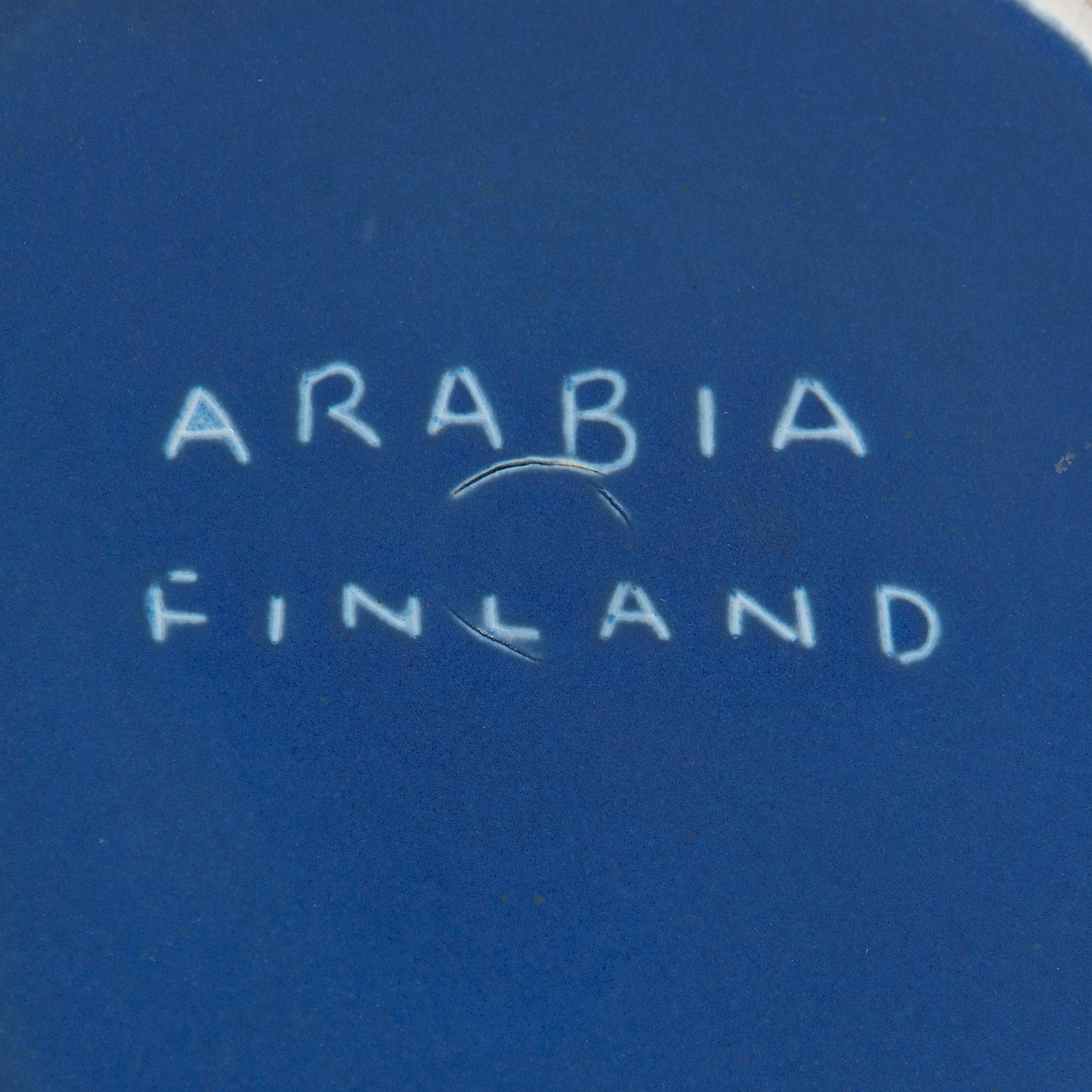 A mid-20th century ceramic floor vase, Arabia Finland.