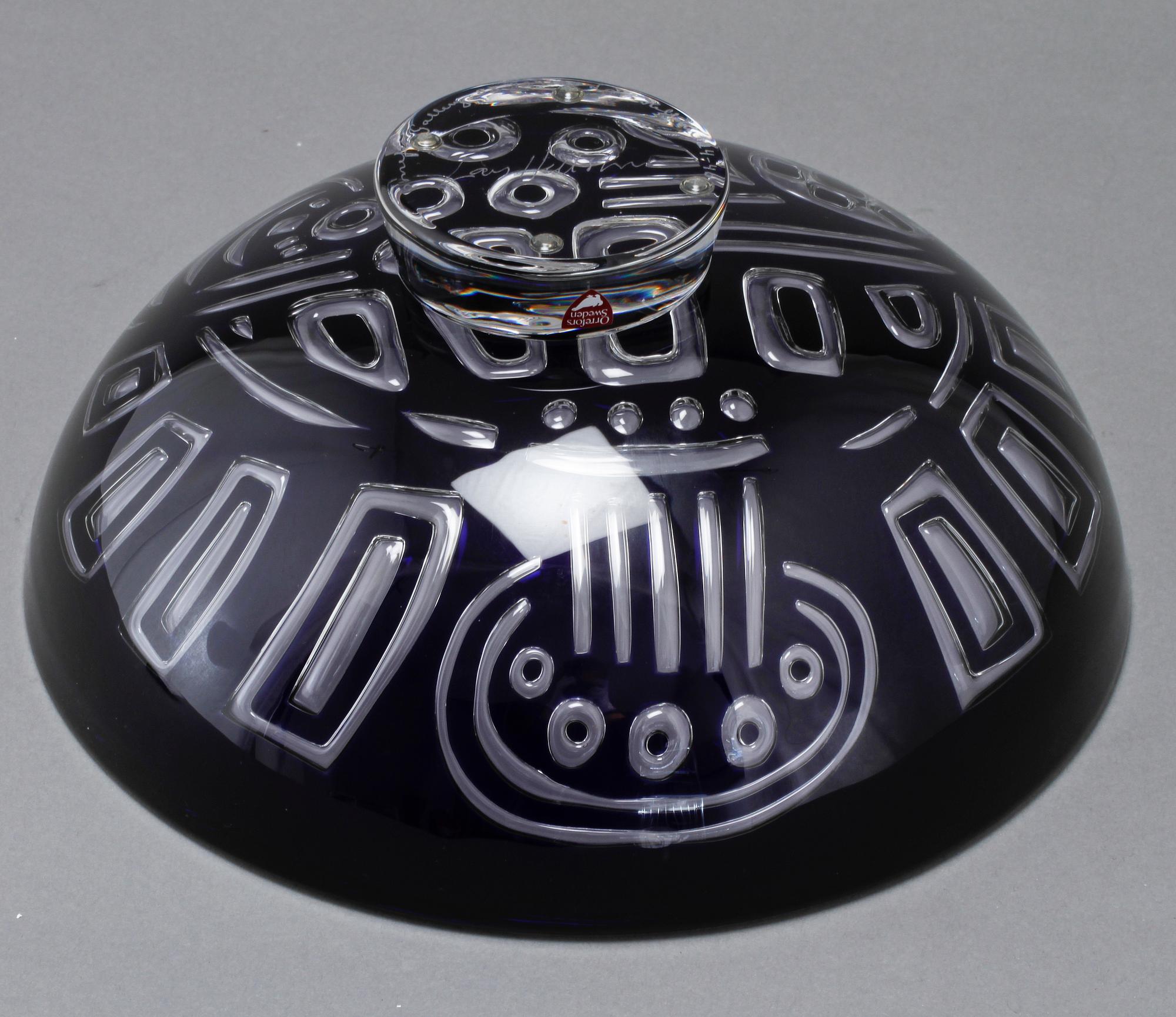 SKÅL, glas, Lars Hellsten, Orrefors Gallery, 1988.