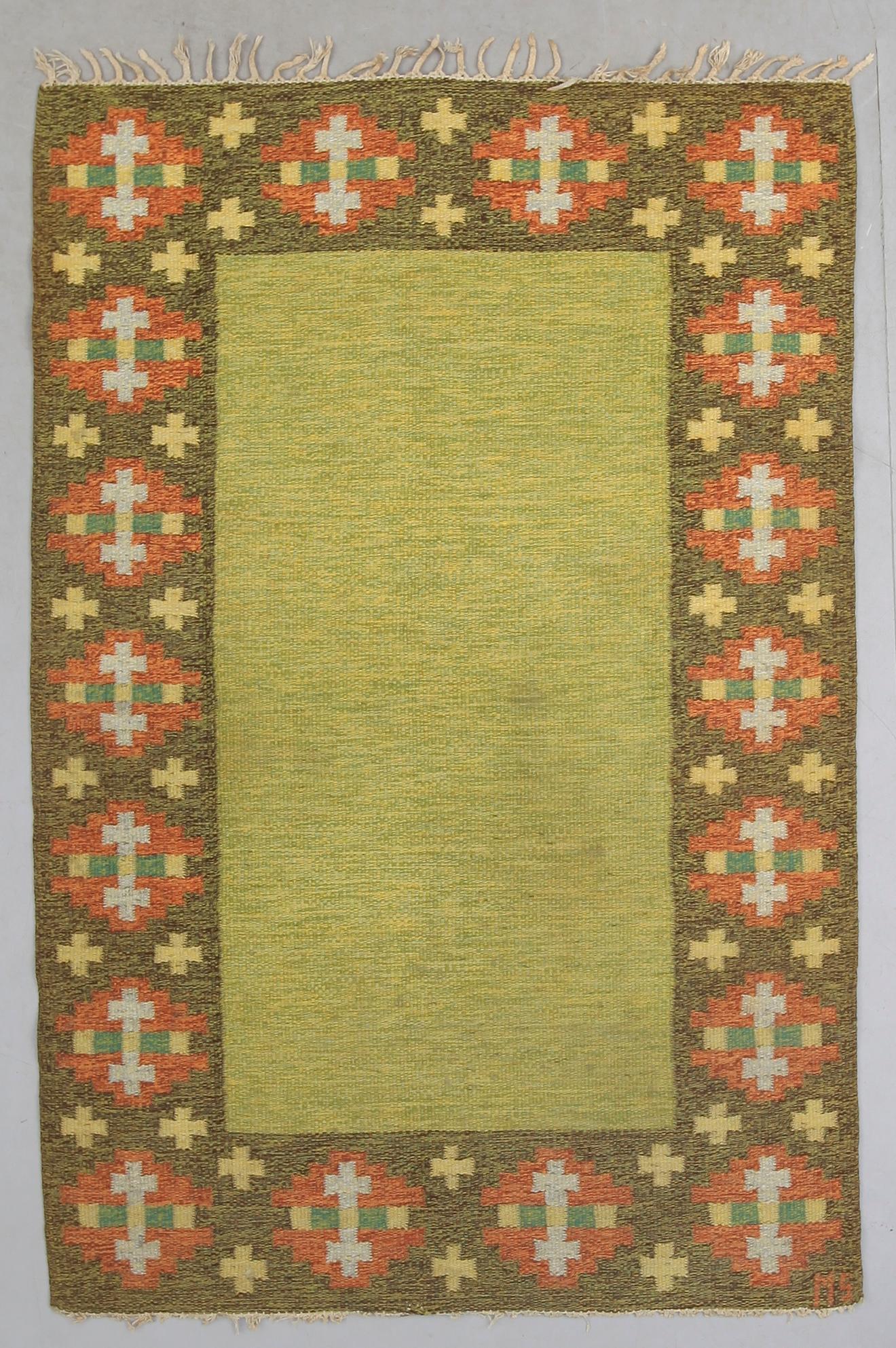 MATTA, rölakan, signerad MS (Maj Svanström). Ca 203 x 136 cm.