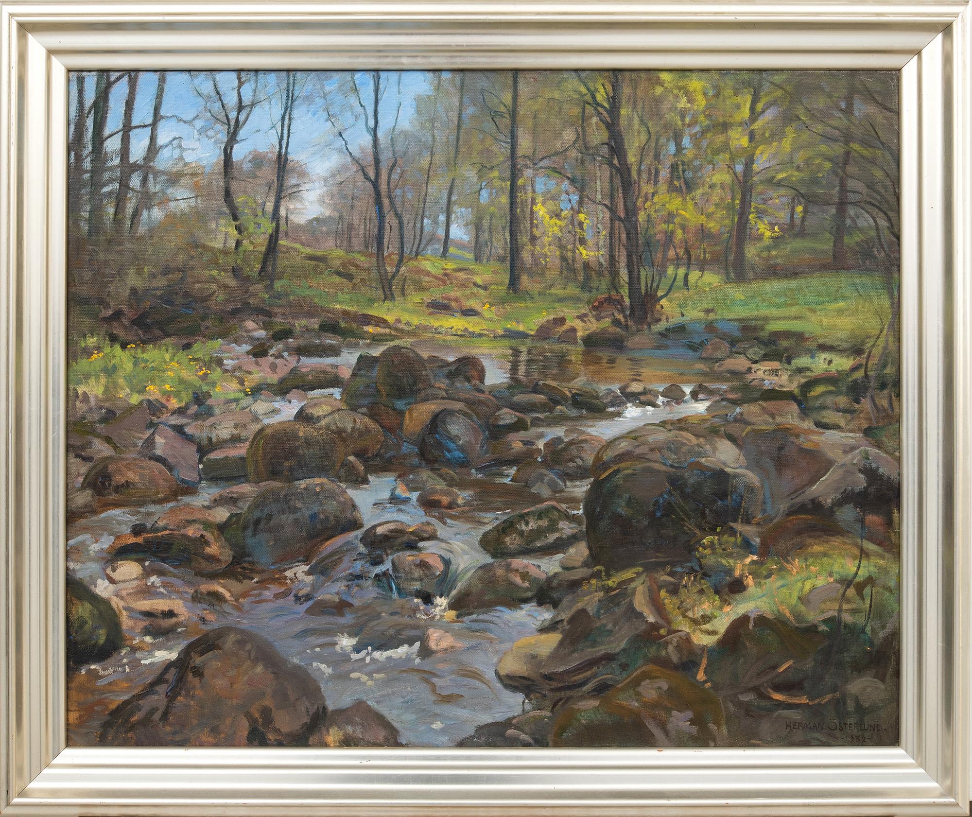 Herman Österlund, "Spring Day by the Brook".