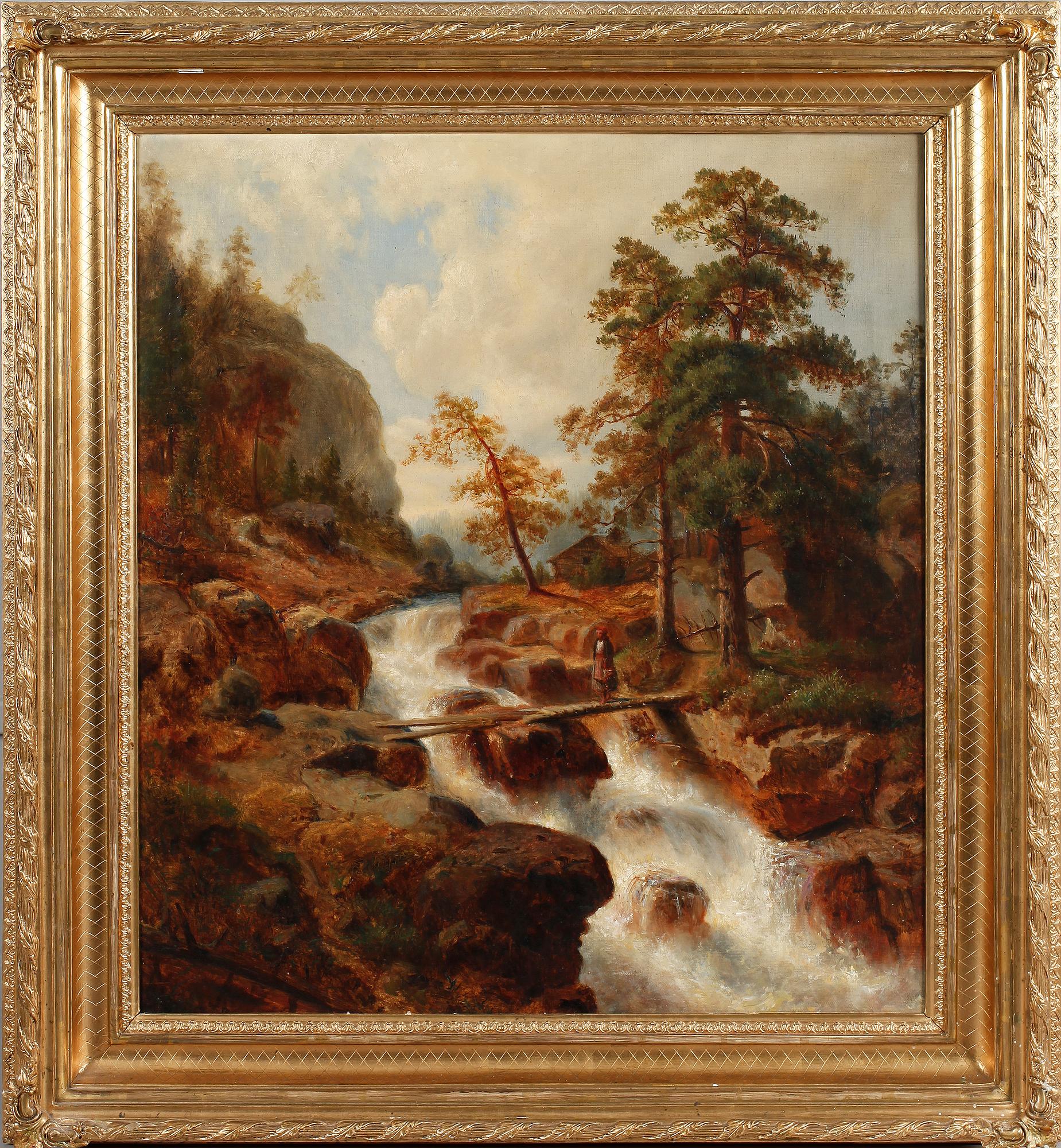 OKÄND KONSTNÄR, olja på duk, 1800-talets andra hälft.