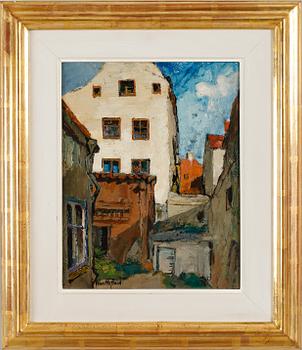 IVAN HOFLUND, olja på pannå, sign.