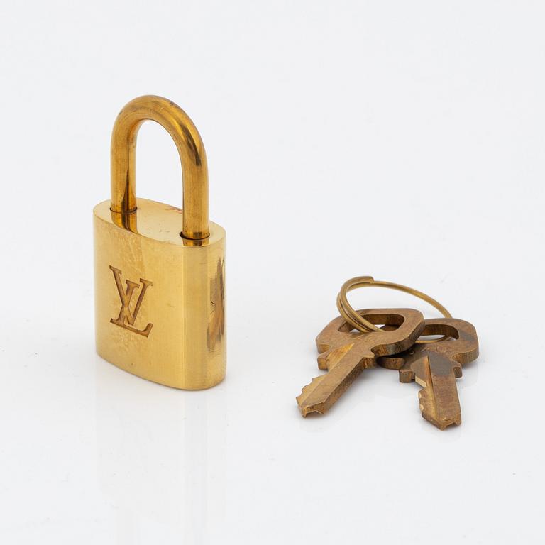 Louis Vuitton, padlock with keys.