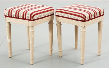 PALLAR, ett par, senempire, 1800-talets mitt.