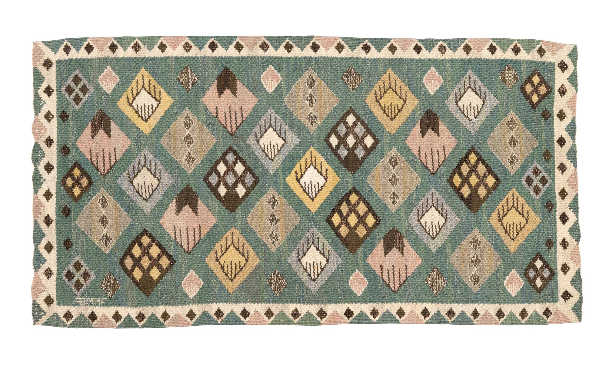 Märta Måås-Fjetterström, Vävnad, "Knoppen", gobelängteknik, ca 91,5 x 50 cm, signerad AB MMF.