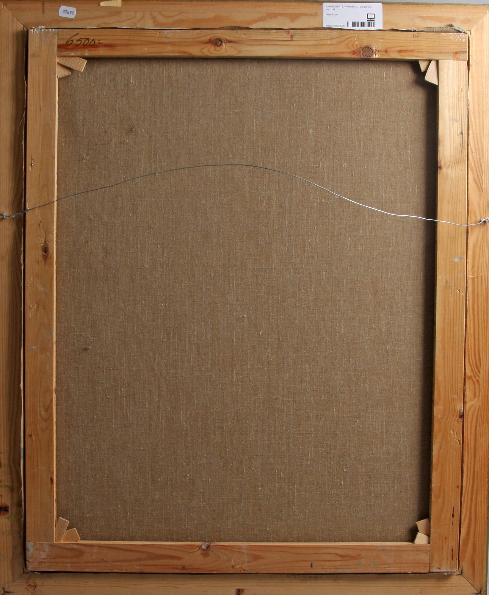 BERTIL WAHLBERG, olja på duk, sign.