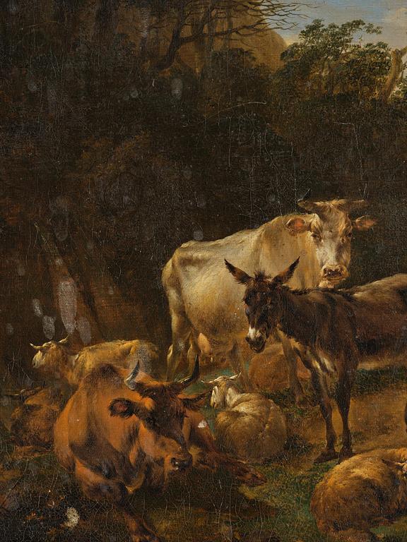 Nicolaes Berchem, Pastoral med herdinna och boskap.