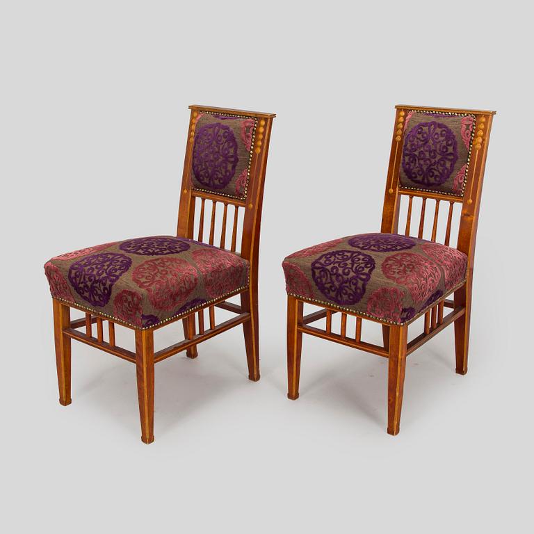 A 3-piece furniture suite, made to order for a private home, early 20th century.