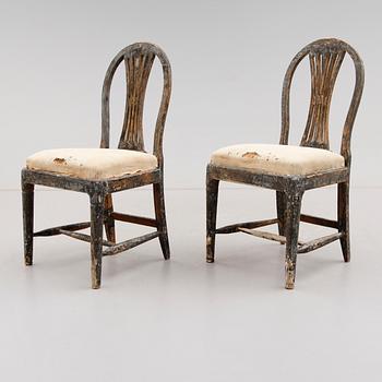 STOLAR, 1 par, gustavianska, 1700-talets andra hälft.