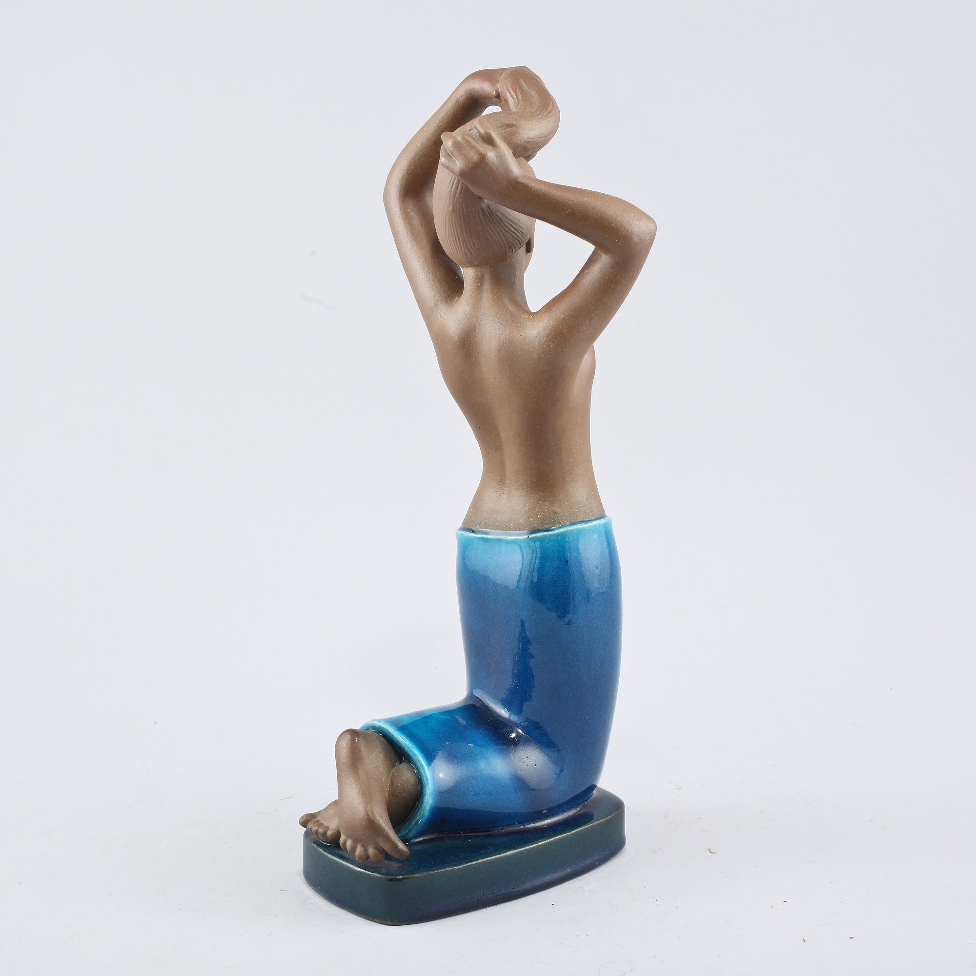 FIGURIN, stengods, Johannes Hedegaard, Royal Copenhagen, 1900-talets andra hälft.
