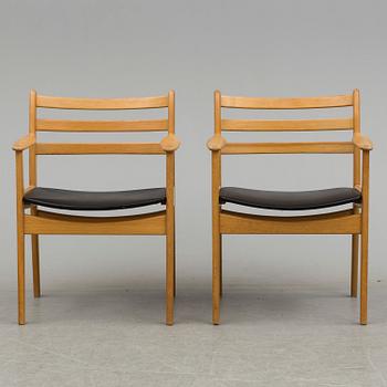 a pair of Poul Volther chairs from Gemla, 20th century.