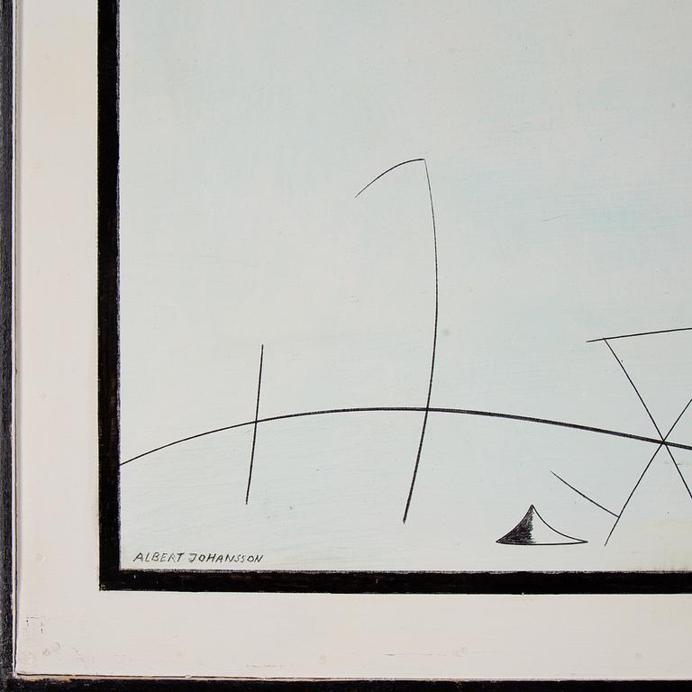 Albert Johansson, oil on panel, signed.