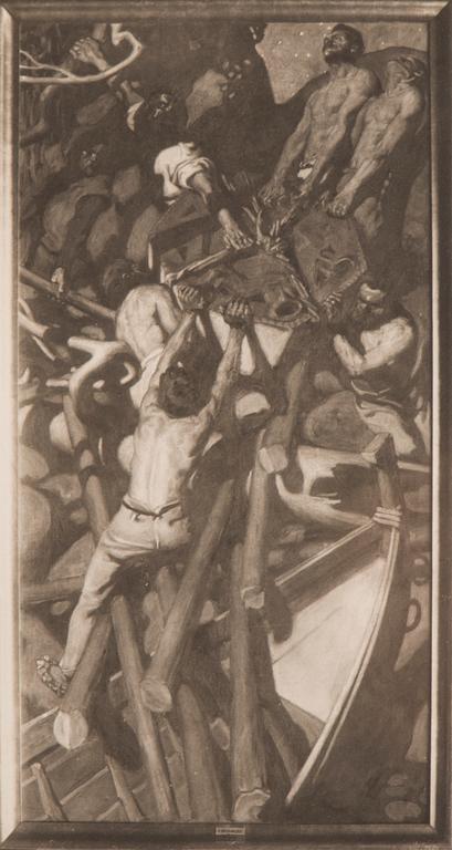 AKSELI GALLEN-KALLELA, heliogravure signed.