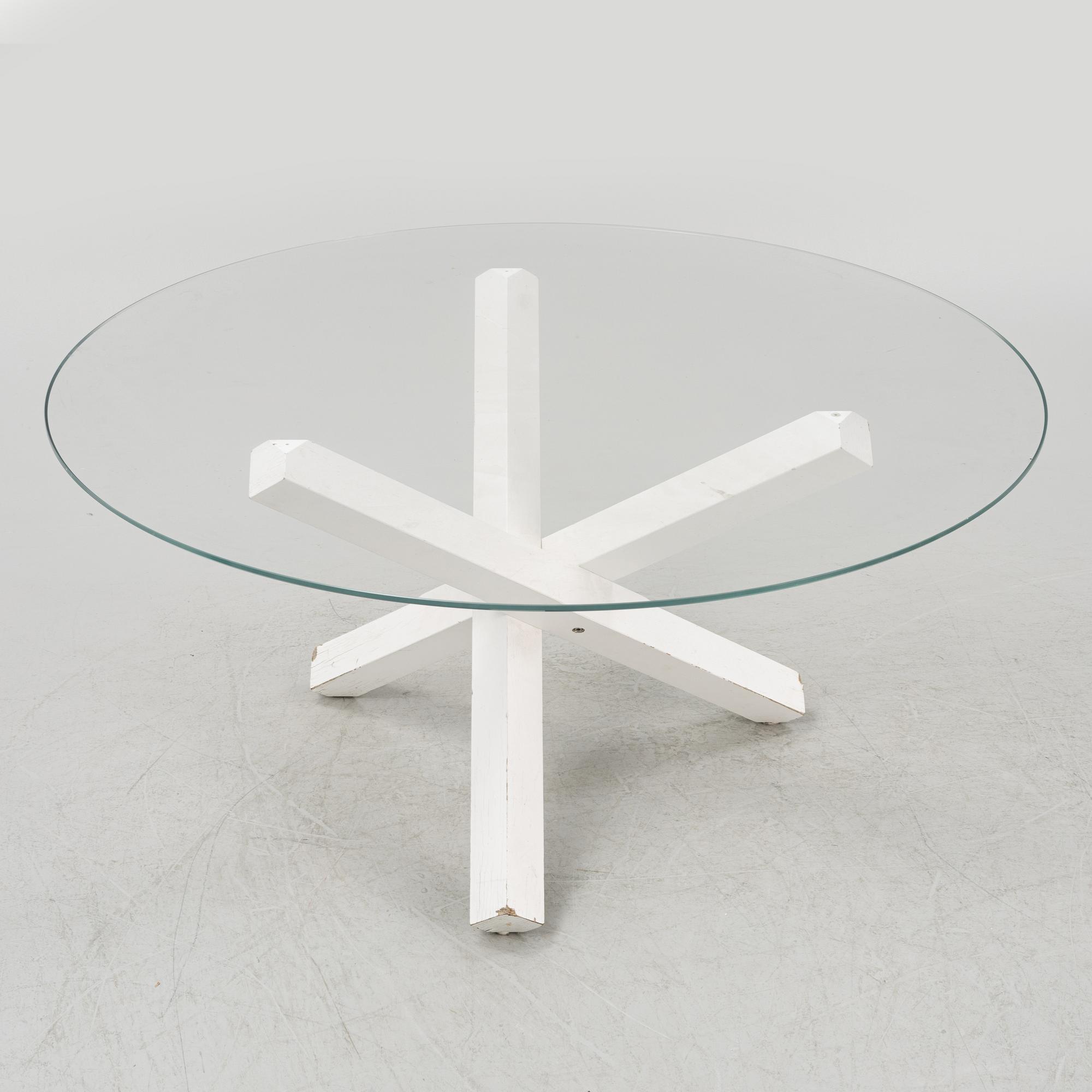 Studio Sovet, an 'Aikido' glass top table, Italy.