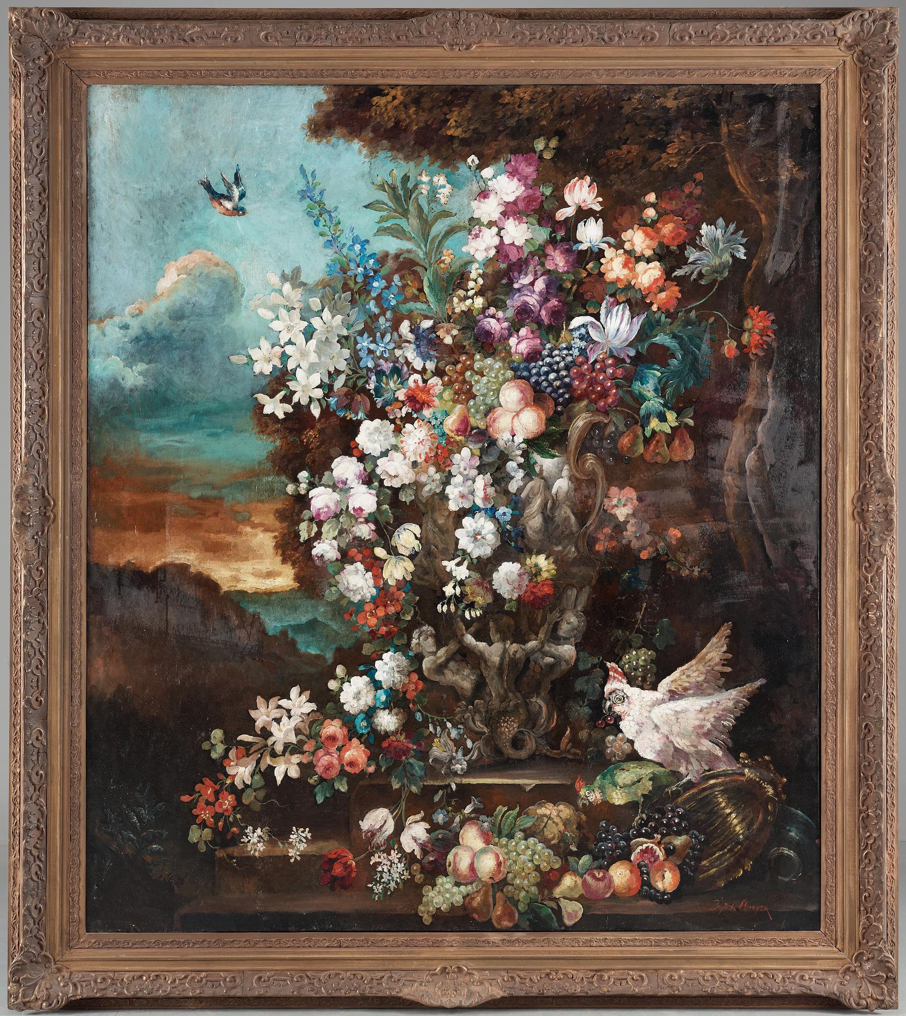 Jean Baptiste Monnoyer Kopia efter, Blomsterstilleben.