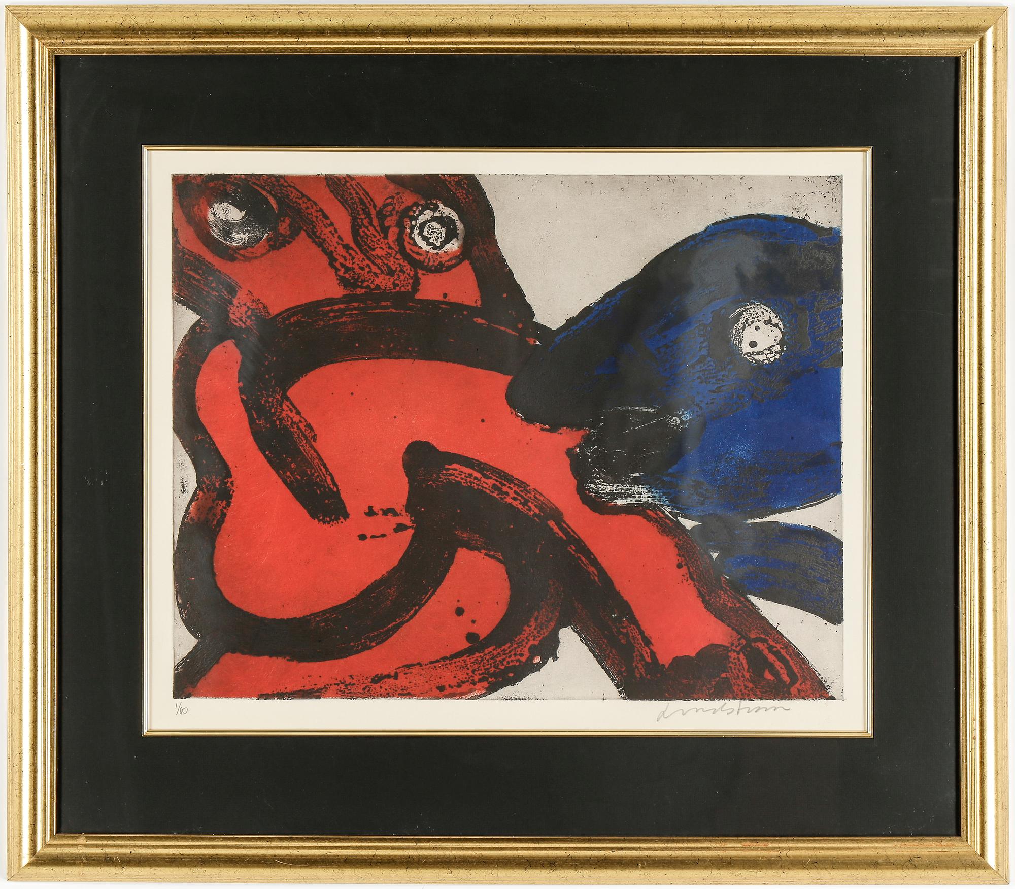 BENGT LINDSTRÖM, carborundumetsning, signerad och numrerad 1/80.