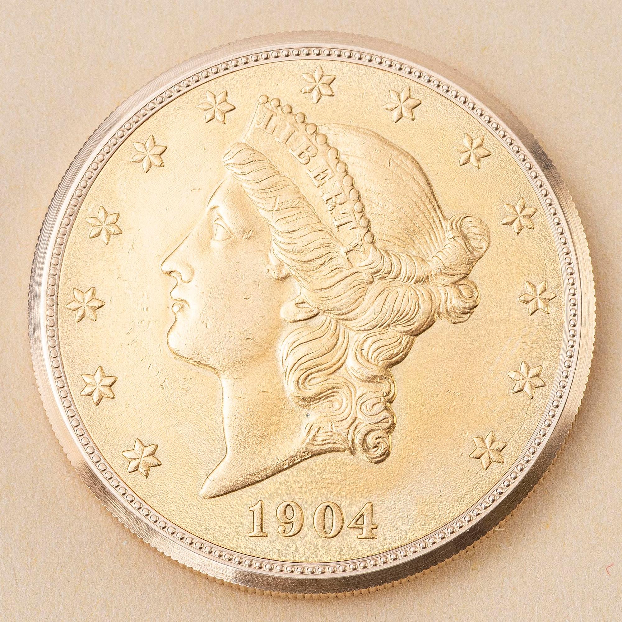 Rolex, "Coin Watch", "Twenty Dollars 1904", ca 1968.