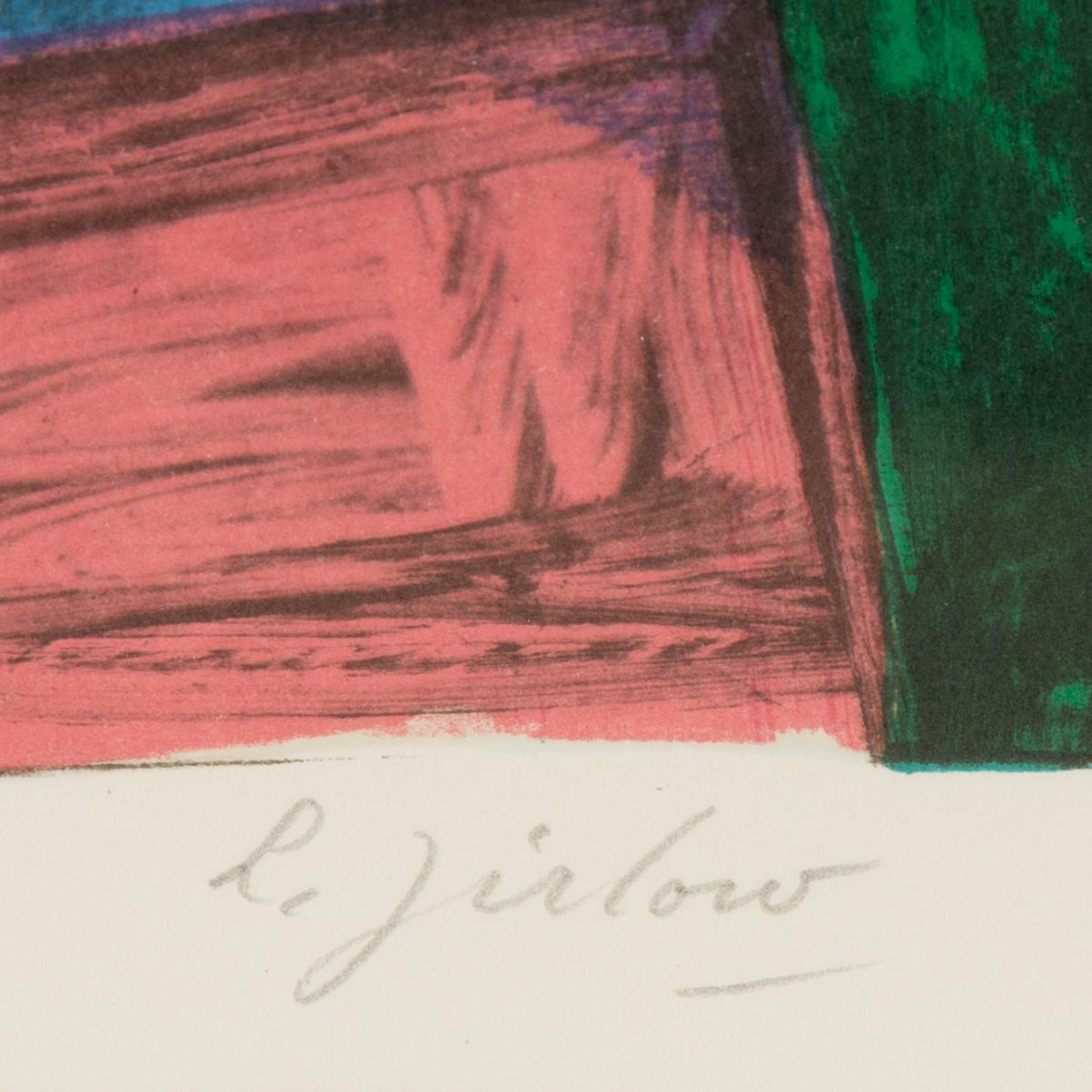 Lennart Jirlow, lithograph in colours, 1990, signed 218/280.