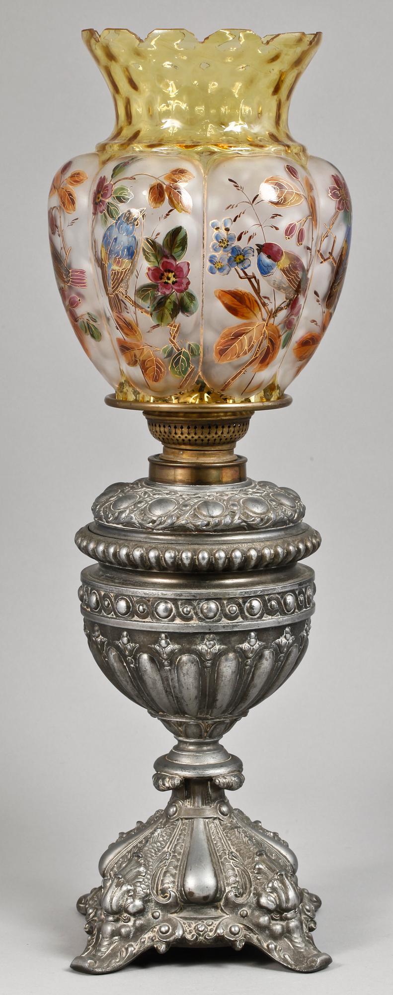 SALONGSFOTOGENLAMPA, zink, nyrenässans, sent 1800-tal.