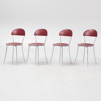 Enzo Mari, stolar, 4 st, "Tonietta", Zanotta, Italien.